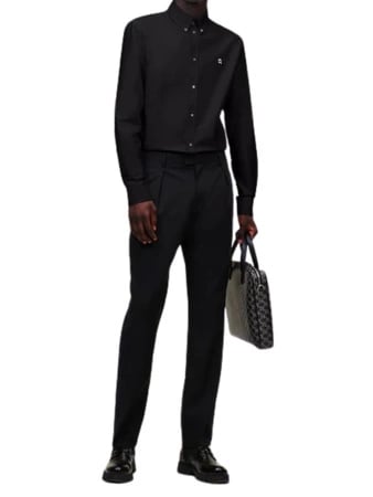 Karl Lagerfeld IKONIK 2.0 koszula męska czarna L premium slim logo