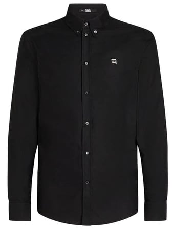 Karl Lagerfeld IKONIK 2.0 koszula męska czarna L premium slim logo