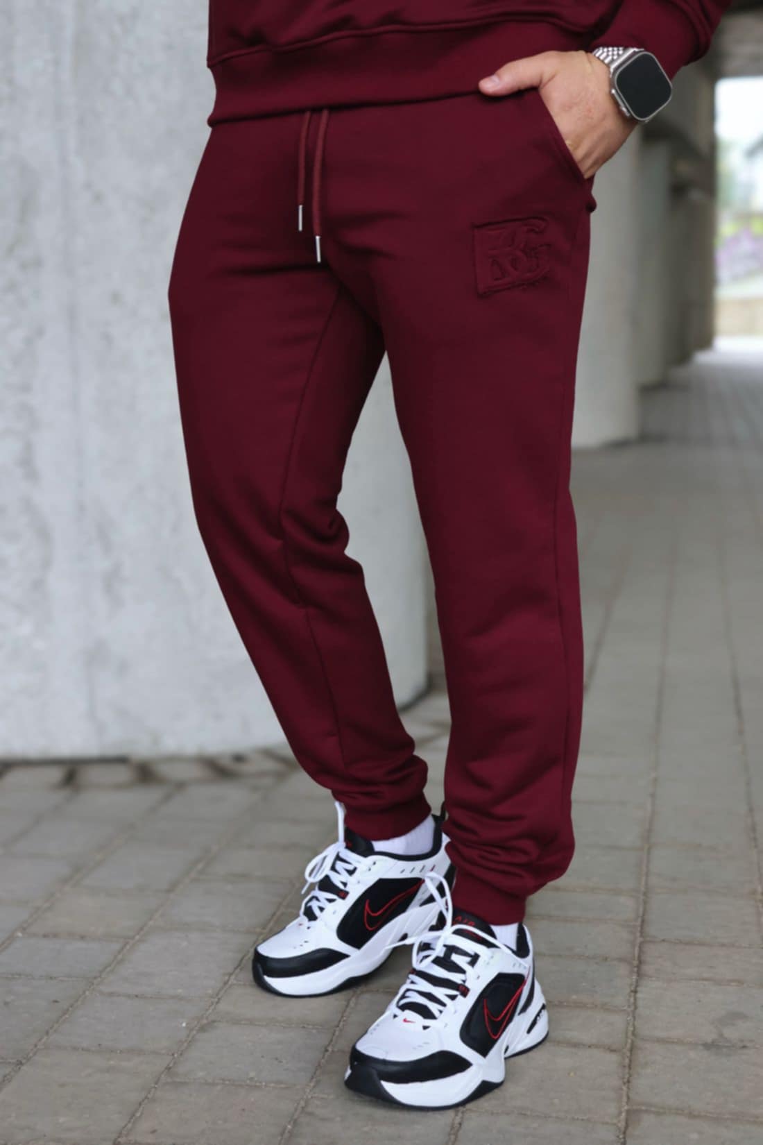 Dres męski BG MATCHY | Bordo