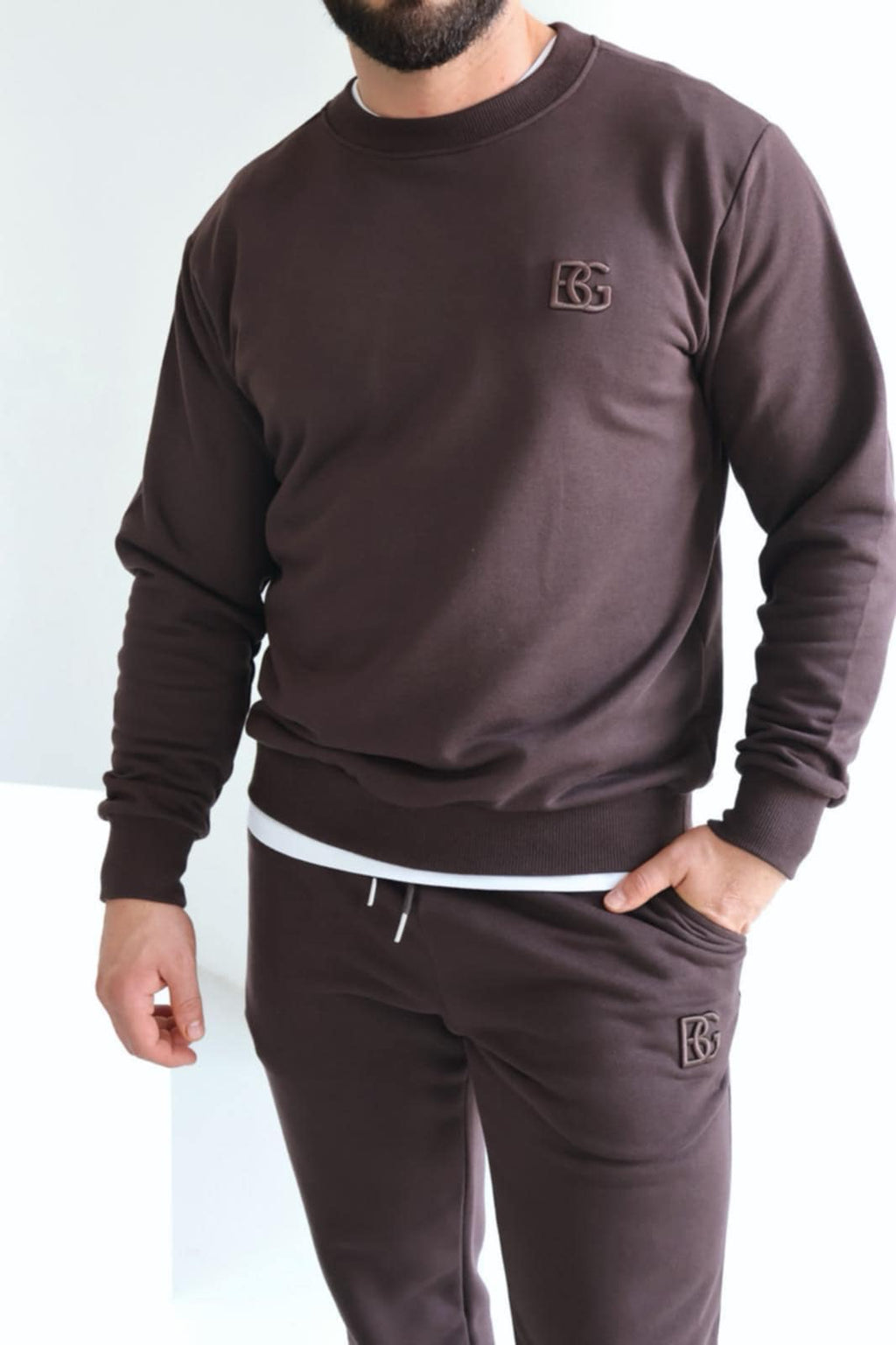 Komplet dresowy męski BRANDENBURG BROWN