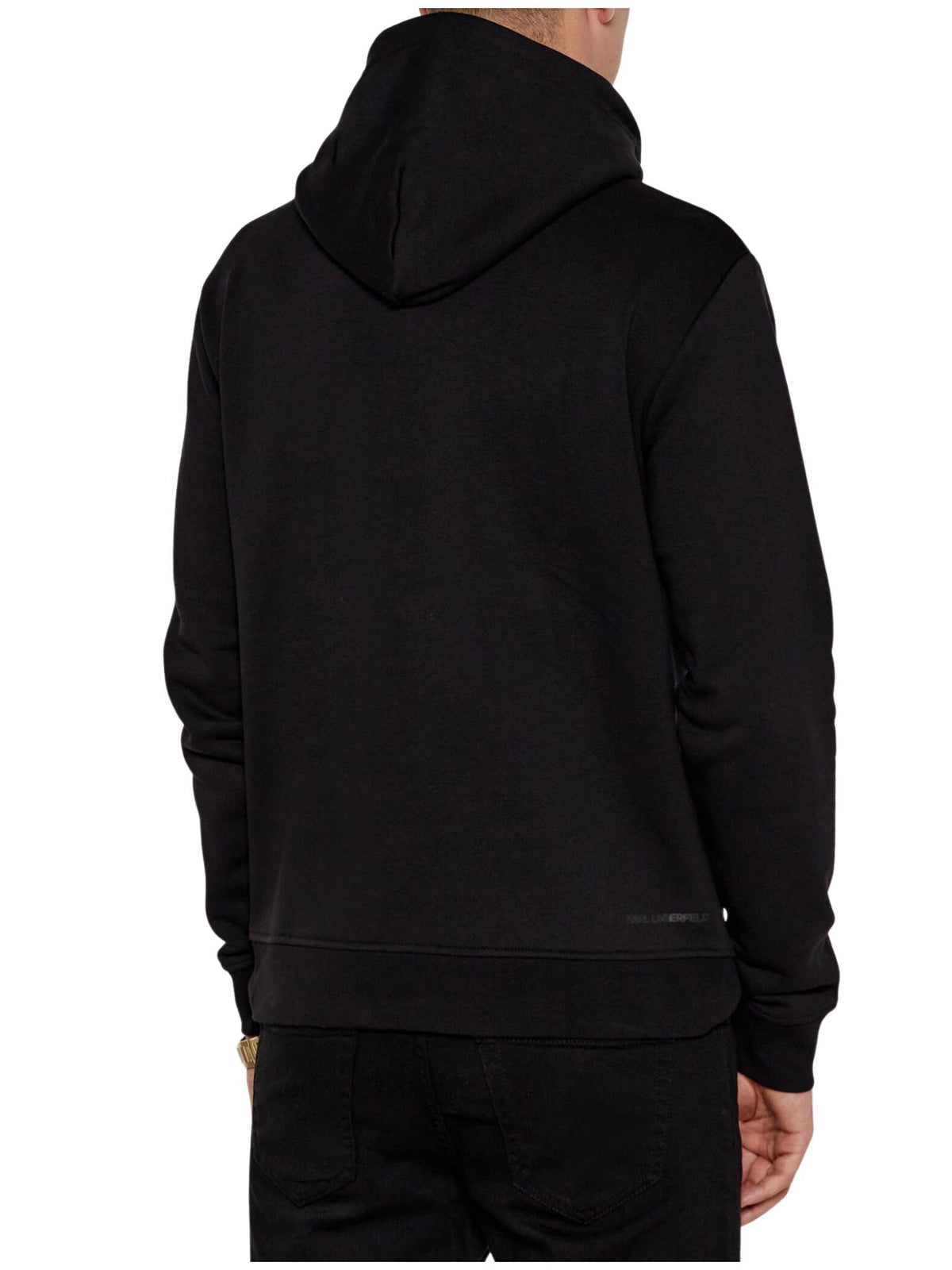 Bluza męska Karl Lagerfeld Hoodie - czarna z złotym logo