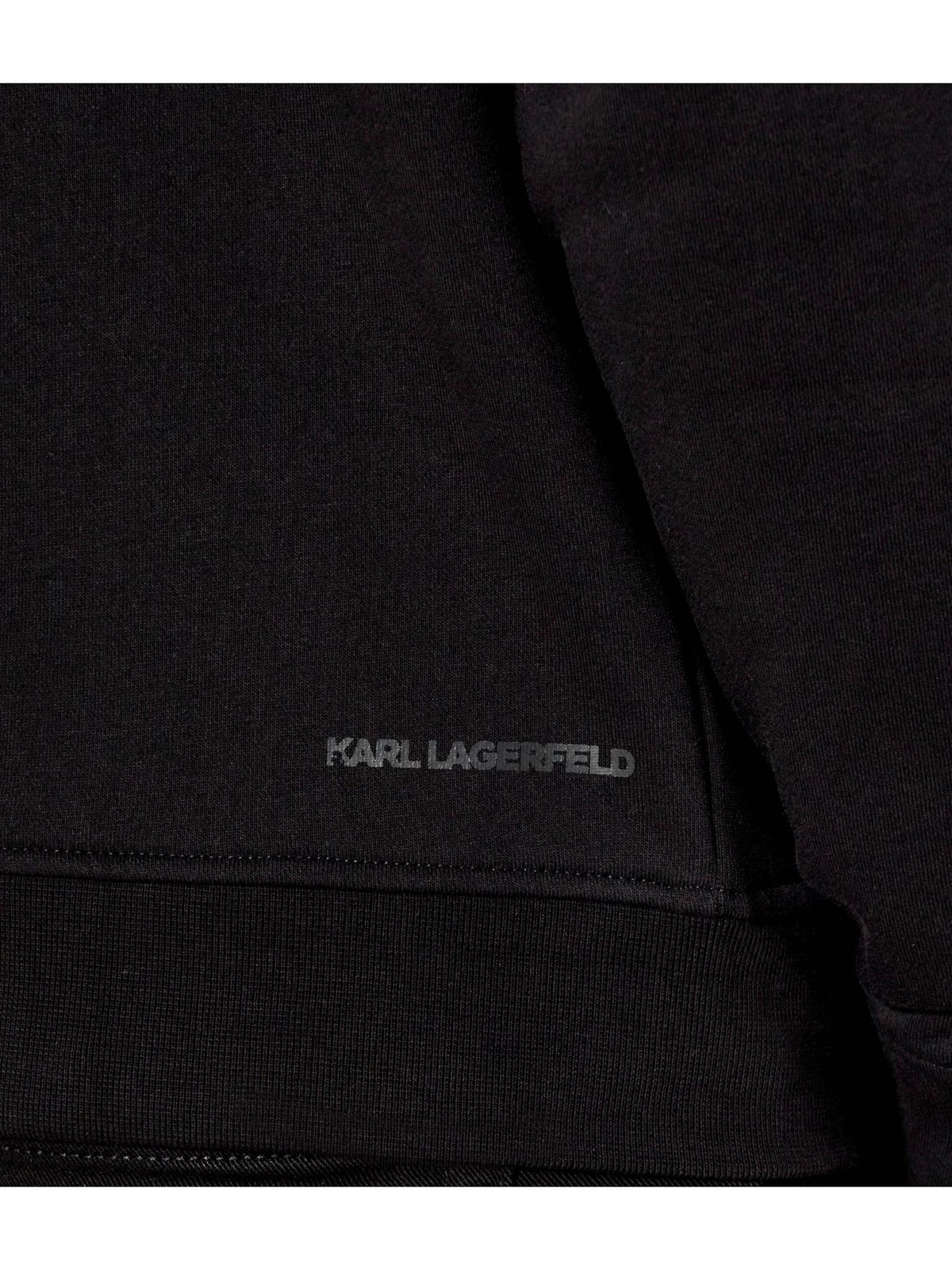 Karl Lagerfeld Bluza z kapturem męska czarna – logo premium hoodie