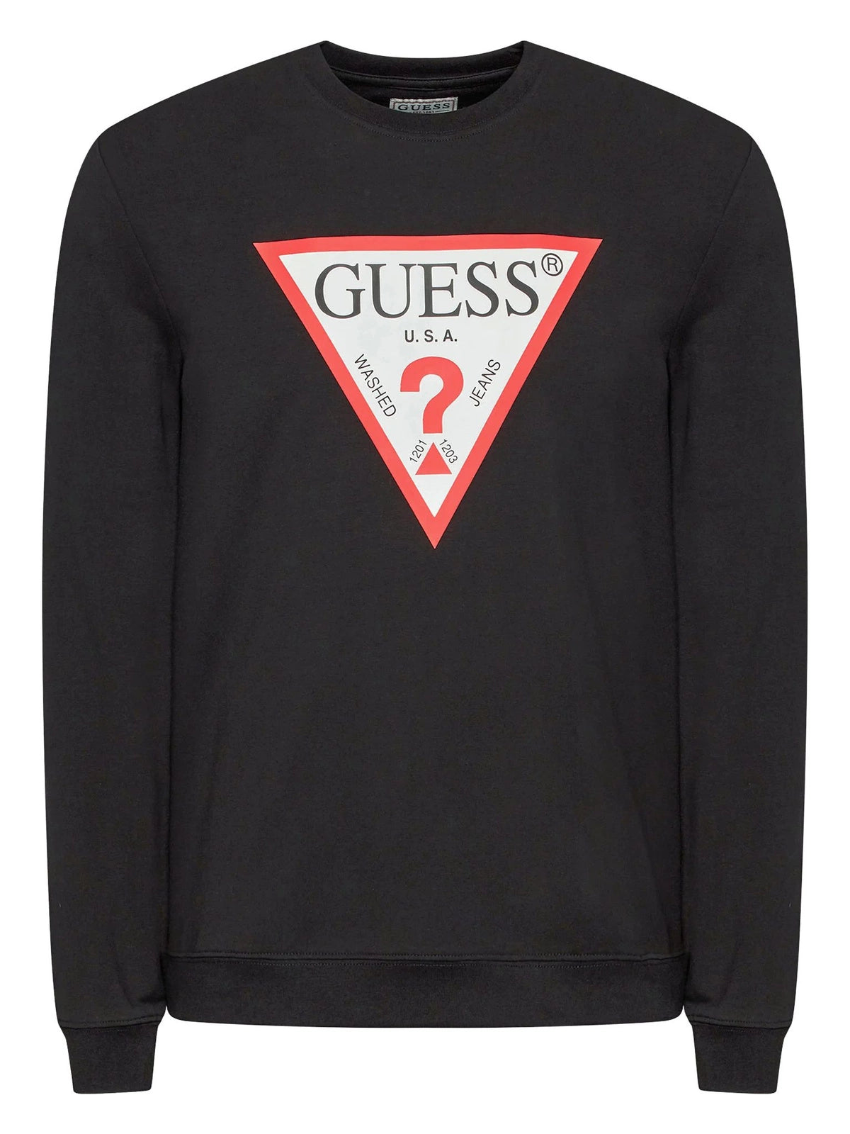 Bluza GUESS Czarna - Klasyczne Logo Triangle