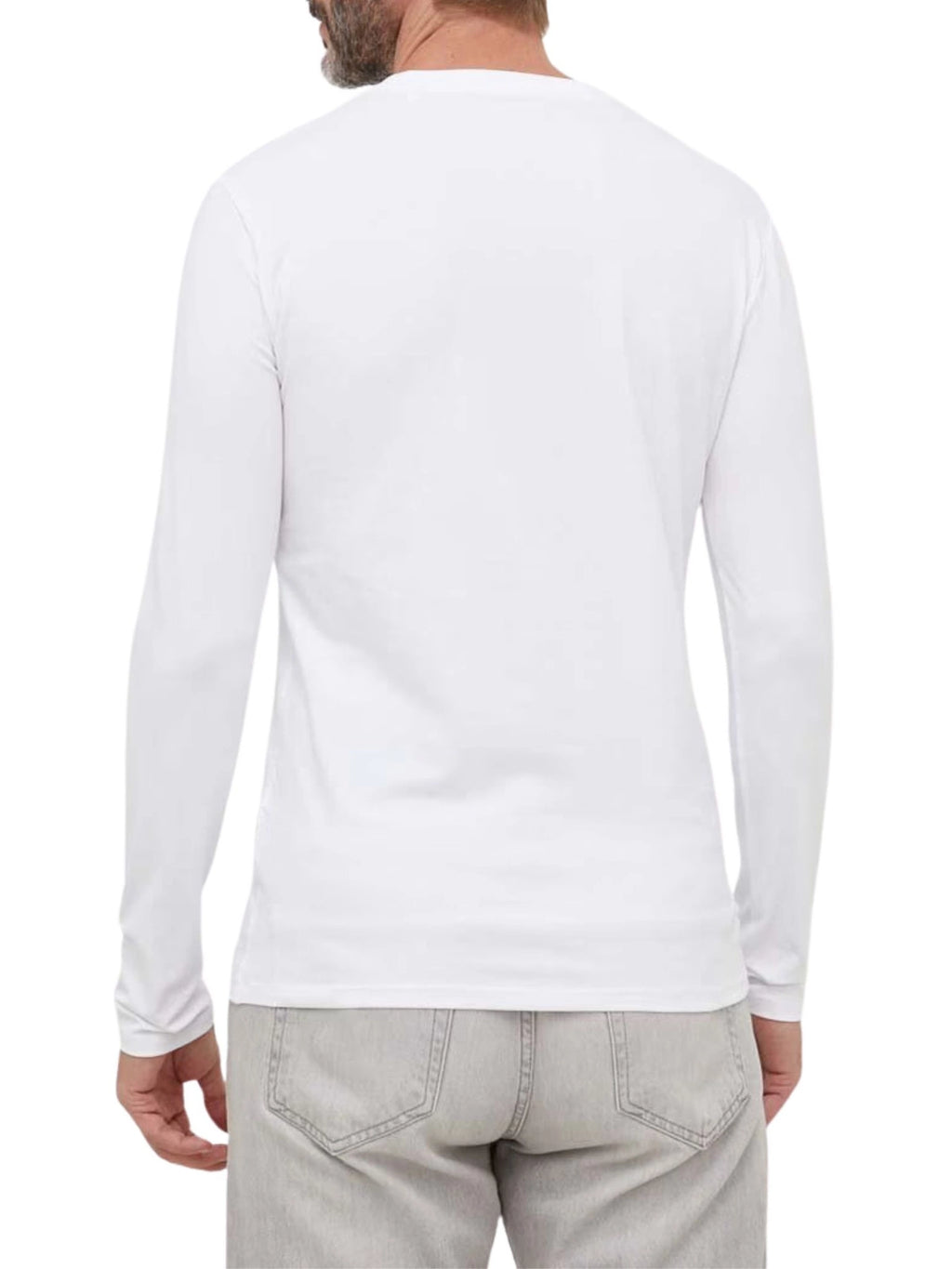 Longsleeve męski Guess biały z logo